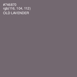 #746870 - Old Lavender Color Image